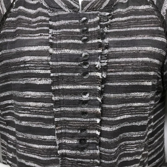 FREE PEOPLE Top METALLIC Chest 44" OVERSIZED S M L - Picture 6 of 8